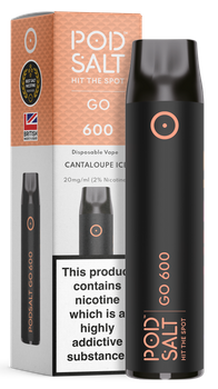 POD SALT GO600 Disposable Pod Device 460mAh (Cantaloupe Ice 2% Nicotine)
