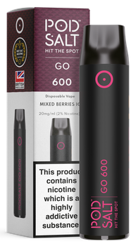 POD SALT GO600 Disposable Pod Device 460mAh (Mixed Berries Ice 2% Nikotyny)